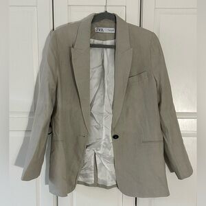 Zara Linen oversized Blazer